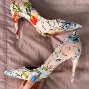 Aldo floral heels size 9